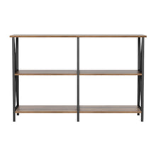 Load image into Gallery viewer, Artiss Console Table 120CM 3-tier Walnut Xiah

