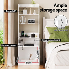 Load image into Gallery viewer, Artiss Bedside Table Nightstand Charging Station
