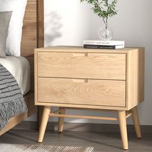 Load image into Gallery viewer, Artiss Bedside Table Drawers Side End Table Storage Cabinet Nightstand Oak GINO

