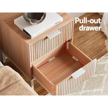 Load image into Gallery viewer, Artiss Bedside Table Drawers Side End Table Storage Cabinet Nightstand Pine LURA
