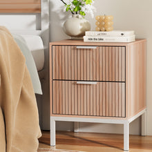 Load image into Gallery viewer, Artiss Bedside Table Drawers Side End Table Storage Cabinet Nightstand Pine LURA
