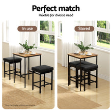 Load image into Gallery viewer, Artiss Bar Table Counter Kitchen Dining Desk Pub 60x92cm Vintage Metal Walnut
