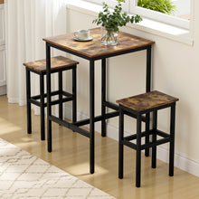Load image into Gallery viewer, Artiss Bar Table Counter Kitchen Dining Desk Pub 60x92cm Vintage Metal Walnut
