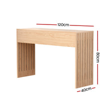 Load image into Gallery viewer, Artiss Console Table Hallway Fluted 120CM Pine
