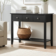 Load image into Gallery viewer, Artiss Console Table Hallway Sofa Entryway Entrance 3 Drawers 100CM Black
