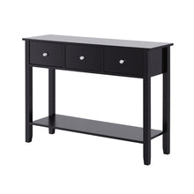 Load image into Gallery viewer, Artiss Console Table Hallway Sofa Entryway Entrance 3 Drawers 100CM Black
