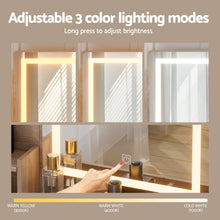 Load image into Gallery viewer, Artiss Dressing Table Set Stool Led Wood - The White Mall
