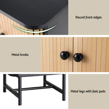 Load image into Gallery viewer, Artiss Bedside Table with Sliding Doors BORIS
