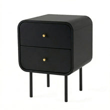 Load image into Gallery viewer, Artiss Bedside Table 2 Drawers Side End Table Nightstand Black
