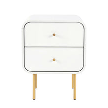 Load image into Gallery viewer, Artiss Bedside Table 2 Drawers Side End Table Nightstand White
