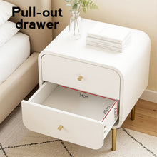 Load image into Gallery viewer, Artiss Bedside Table 2 Drawers Side End Table Nightstand White
