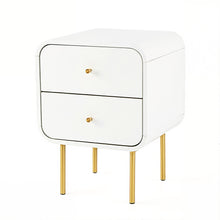 Load image into Gallery viewer, Artiss Bedside Table 2 Drawers Side End Table Nightstand White
