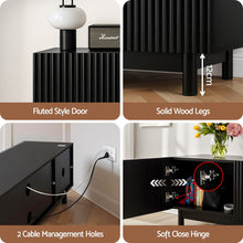 Load image into Gallery viewer, Artiss TV Unit Entertainment Unit Storage Cabinet 180cm Black
