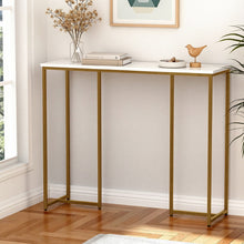Load image into Gallery viewer, Artiss Console Table Marble Effect White&amp;Gold
