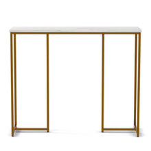 Load image into Gallery viewer, Artiss Console Table Marble Effect White&amp;Gold
