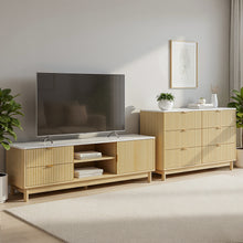 Load image into Gallery viewer, Artiss TV Unit &amp; Chest of Drawers Set Solid Wood Legs Pine
