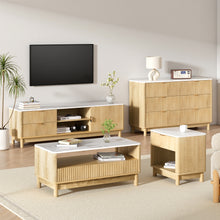 Load image into Gallery viewer, Artiss TV Unit &amp; Chest of Drawers Set Solid Wood Legs Pine
