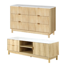 Load image into Gallery viewer, Artiss TV Unit &amp; Chest of Drawers Set Solid Wood Legs Pine
