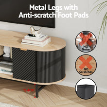Load image into Gallery viewer, Artiss TV Unit Entertainment Unit Storage Cabinet Black Pine
