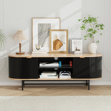 Load image into Gallery viewer, Artiss TV Unit Entertainment Unit Storage Cabinet Black Pine
