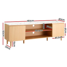 Load image into Gallery viewer, Artiss TV Cabinet Entertainment Unit Stand 180CM Pine White
