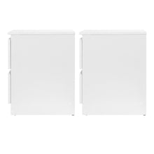 Load image into Gallery viewer, Artiss 2x Bedside Table 2 Drawers - PEPE White
