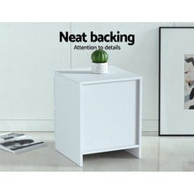 Load image into Gallery viewer, Artiss 2x Bedside Table 2 Drawers - PEPE White
