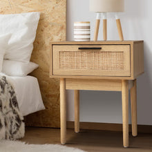 Load image into Gallery viewer, Artiss Bedside Tables Side Table Rattan Drawers Nightstand
