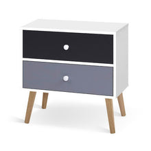 Load image into Gallery viewer, Artiss Bedside Table 2 Drawers - BONDS White
