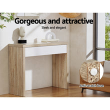 Load image into Gallery viewer, Artiss Console Table Storage Drawer Jory White Pine
