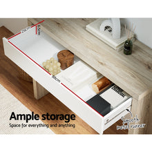 Load image into Gallery viewer, Artiss Console Table Storage Drawer Jory White Pine
