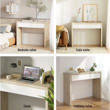 Load image into Gallery viewer, Artiss Console Table Storage Drawer Jory White Pine
