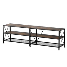 Load image into Gallery viewer, Artiss Entertainment Unit TV Stand 3-tier Display Shelves Vintage Rustic Walnut

