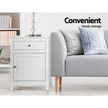 Load image into Gallery viewer, Artiss Bedside Tables Side Table Drawers Nightstand White
