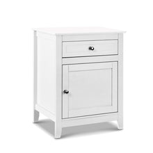 Load image into Gallery viewer, Artiss Bedside Tables Side Table Drawers Nightstand White
