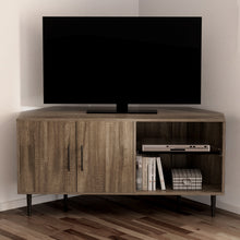 Load image into Gallery viewer, Artiss Corner Entertainment Unit Stand TV Cabinet Open Storage Shelf 120CM
