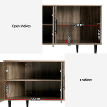 Load image into Gallery viewer, Artiss Corner Entertainment Unit Stand TV Cabinet Open Storage Shelf 120CM
