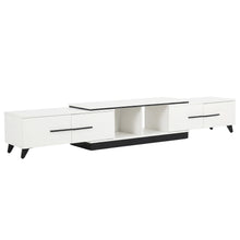 Load image into Gallery viewer, Artiss Extendable TV Cabinet Entertainment Unit Stand White
