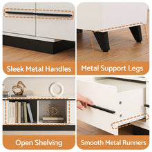 Load image into Gallery viewer, Artiss Extendable TV Cabinet Entertainment Unit Stand White
