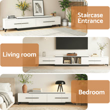 Load image into Gallery viewer, Artiss Extendable TV Cabinet Entertainment Unit Stand White
