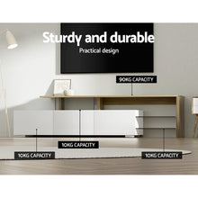 Load image into Gallery viewer, Artiss TV Cabinet Entertainment Unit 180cm Wood White James
