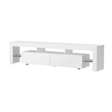 Load image into Gallery viewer, Artiss TV Cabinet Entertainment Unit Stand RGB LED Gloss Furniture 200cm White
