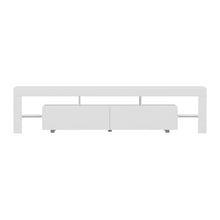Load image into Gallery viewer, Artiss TV Cabinet Entertainment Unit Stand RGB LED Gloss Furniture 200cm White
