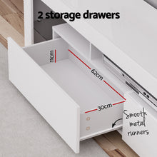Load image into Gallery viewer, Artiss TV Cabinet Entertainment Unit Stand RGB LED Gloss Furniture 200cm White
