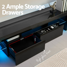 Load image into Gallery viewer, Artiss Entertainment Unit TV Cabinet LED 189cm Black Elo
