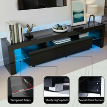 Load image into Gallery viewer, Artiss Entertainment Unit TV Cabinet LED 189cm Black Elo
