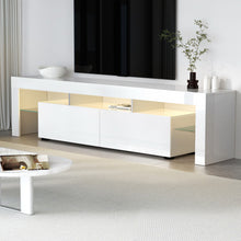 Load image into Gallery viewer, Artiss Entertainment Unit TV Cabinet LED 189cm White Elo

