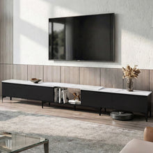Load image into Gallery viewer, Artiss TV Cabinet Entertainment Unit Stand Extendable Black
