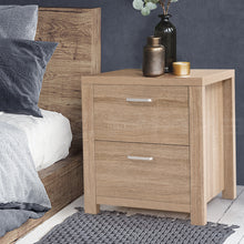 Load image into Gallery viewer, Artiss Bedside Table 2 Drawers - MAXI Pine

