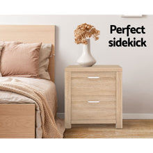 Load image into Gallery viewer, Artiss Bedside Table 2 Drawers - MAXI Pine
